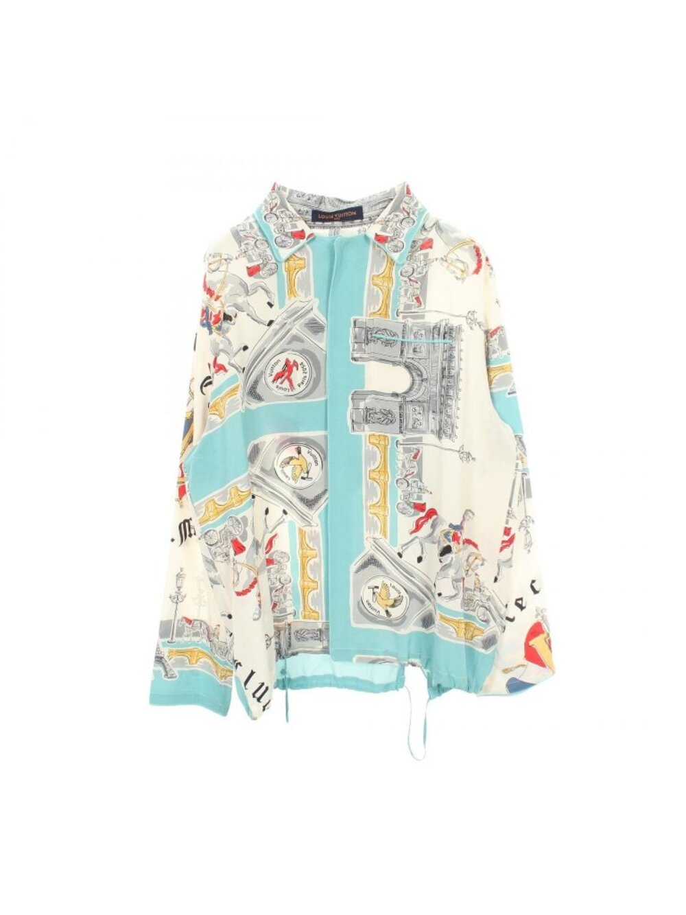 Louis Vuitton Hooded Pyjama Shir Pajamas Ori Silk Shirt Hoodie